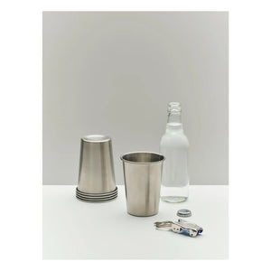 Hay - Outdoor Market vasos de acero, Jasper Morrison - Set de 2 | Acero