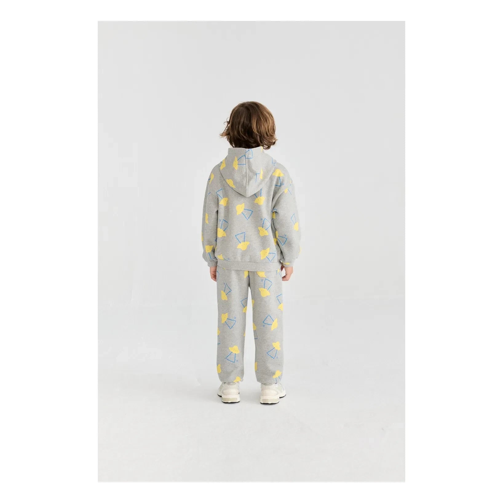 Bobo Choses - Sudadera con Capucha Saucer de Algodón Orgánico | Gris Jaspeado