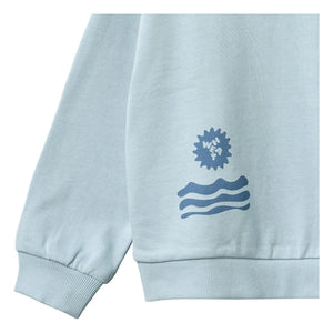 Wheat - Sudadera de algodón orgánico Casey | Azul claro