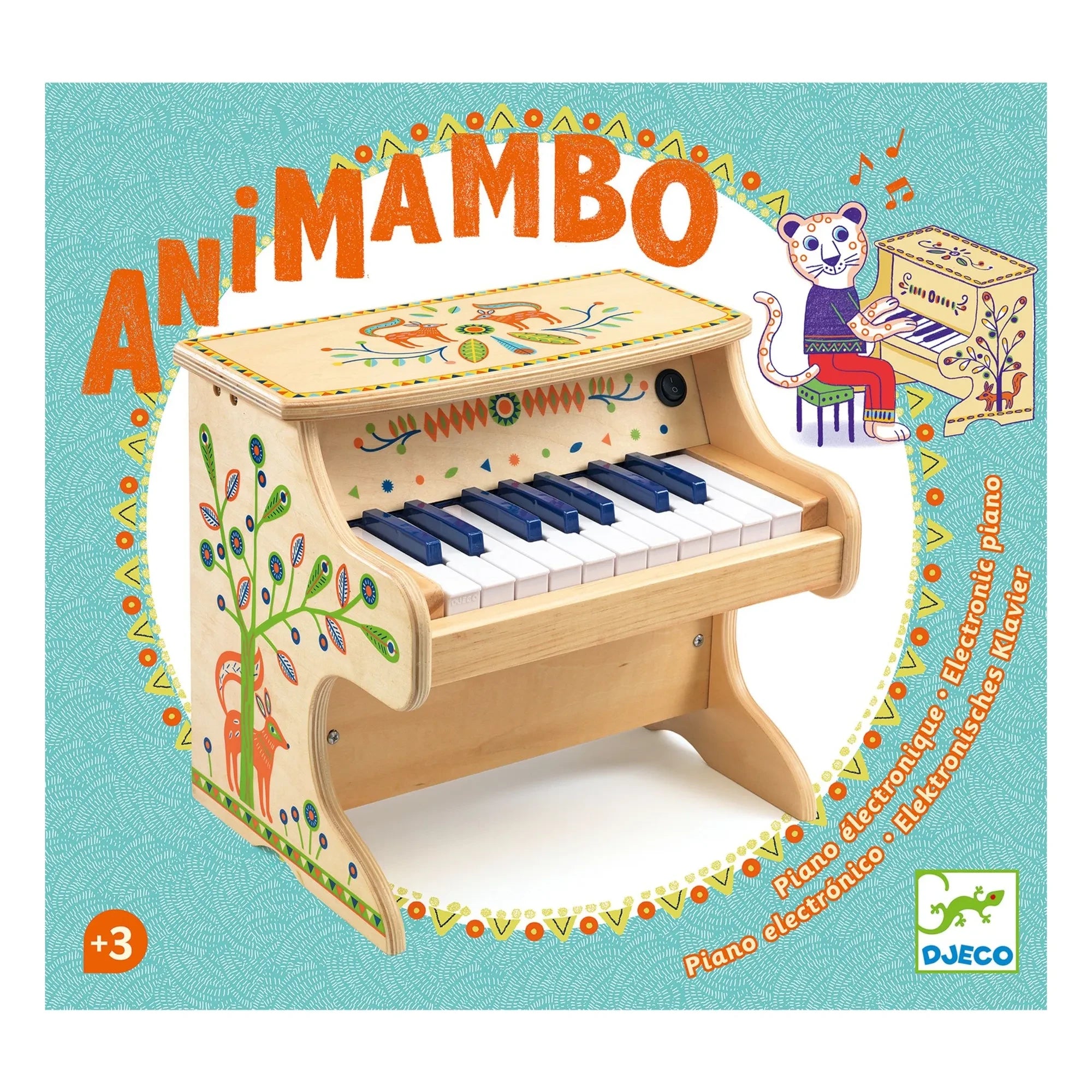 Djeco - Piano electrónico de 18 teclas