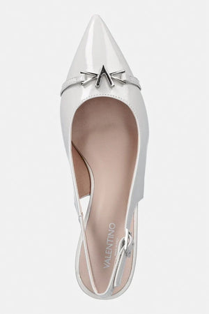 Zapatos de tacón de cuero con el talón abierto Valentino