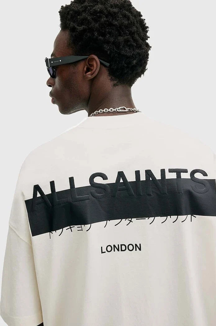 AllSaints REDACT SS CREW Camiseta de algodón