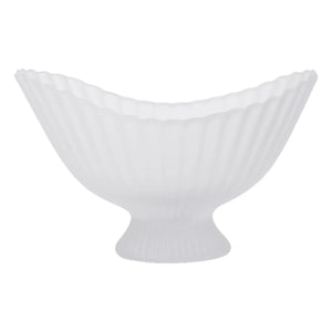Ferm Living - Cuenco de cristal con pedestal | Blanco