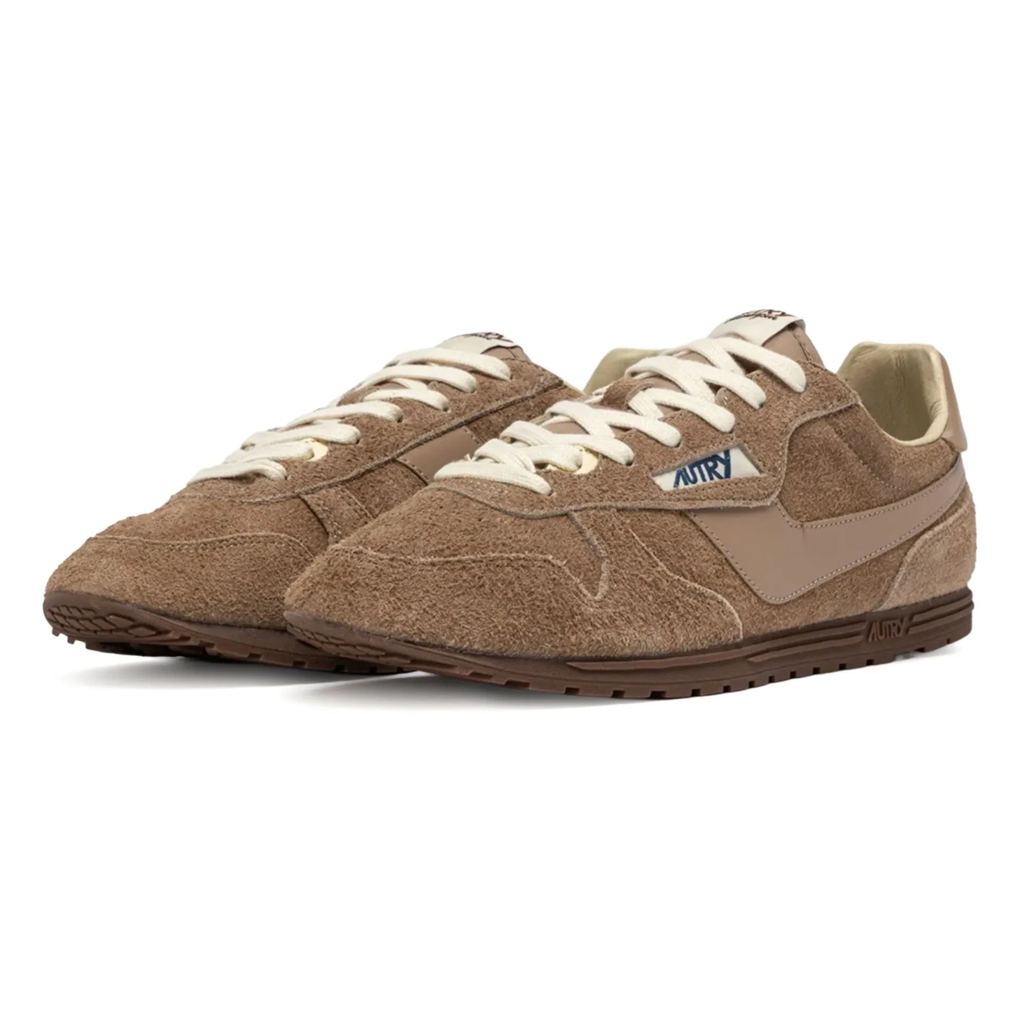 Autry - Zapatillas deportivas bajas de ante y piel Windspin | Marrón claro