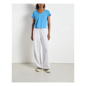 American Vintage - Atubay Pamuk Jogger Pantalón | Azul hielo