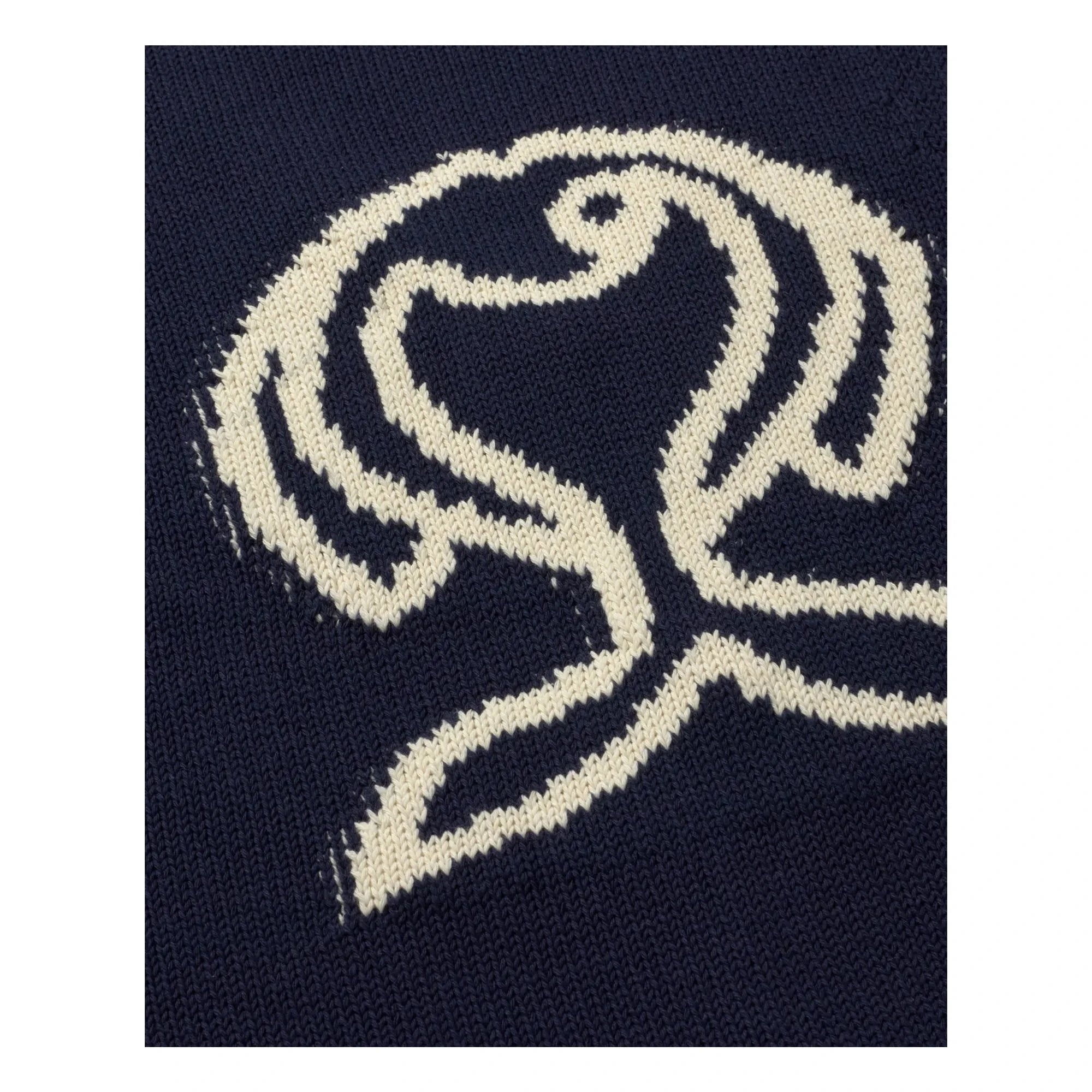 Thinking Mu - Chaqueta de algodón orgánico Rob Fish | Azul marino