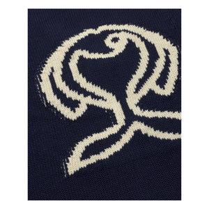 Thinking Mu - Chaqueta de algodón orgánico Rob Fish | Azul marino