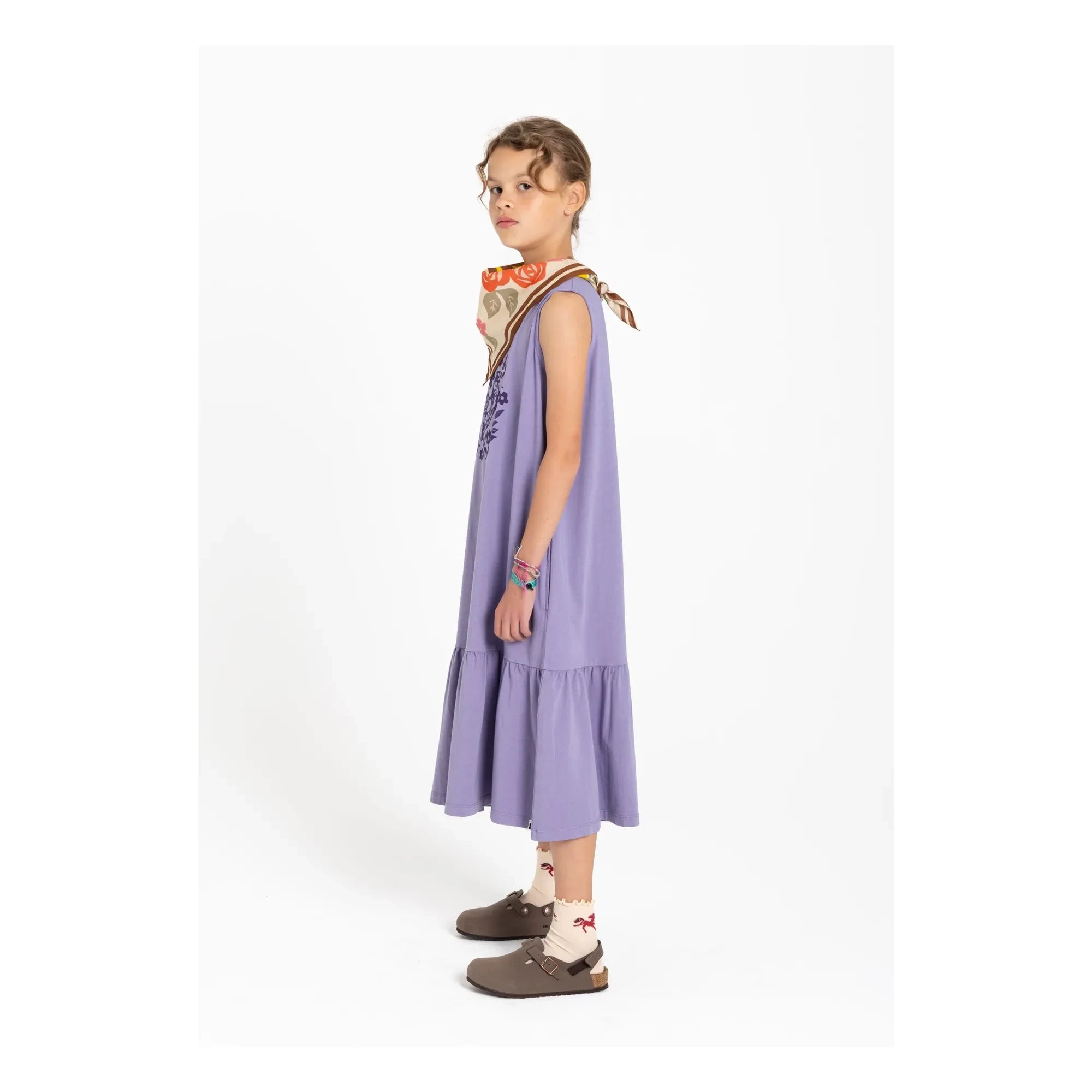 Hundred Pieces - Vestido sin mangas de algodón orgánico Lyra | Lavanda