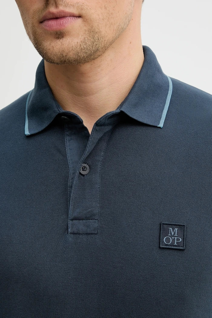 Camiseta de algodón con cuello Marc O'Polo