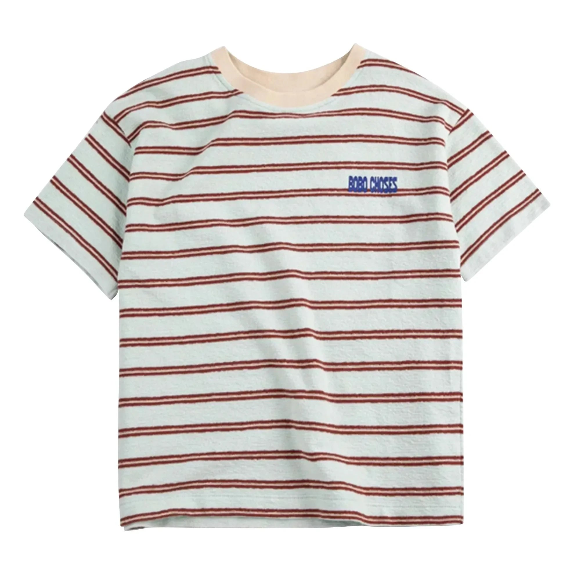 Bobo Choses - Bobo Choses Camiseta a Rayas | Azul claro