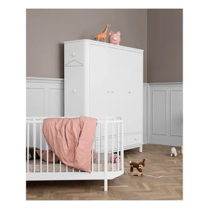 Oliver Furniture - Armario de Abedul de 3 Puertas 204 x 168 cm | Blanco
