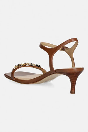 MICHAEL Michael Kors Dina Kitten Sandalia de cuero