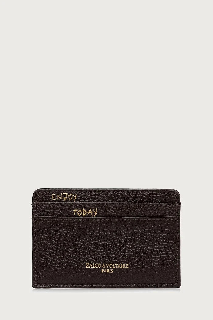 Funda de cartera de cuero para mujer