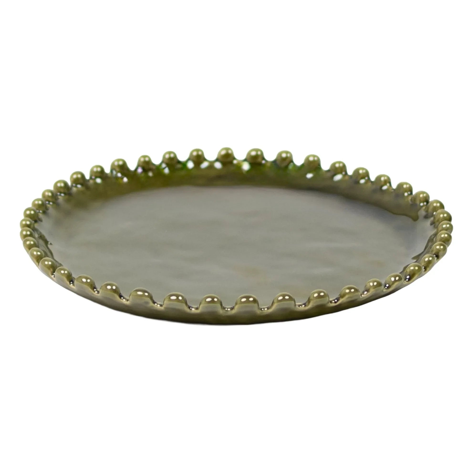 Olsson & Jensen - Platos de postre Eden Ø23 cm - Juego de 4 | Verde