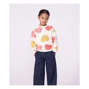 Petit Bateau - Sweat hearts | Beyaz