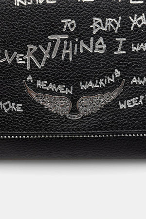 Bolso de piel ZADIG&VOLTAIRE ROCKY II GRAFFITI