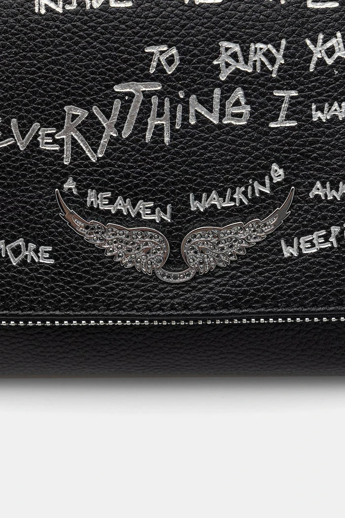 Bolso de piel ZADIG&VOLTAIRE ROCKY II GRAFFITI