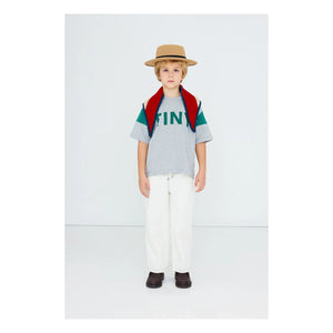 Tinycottons - Camiseta de algodón orgánico Tiny | Gris jaspeado