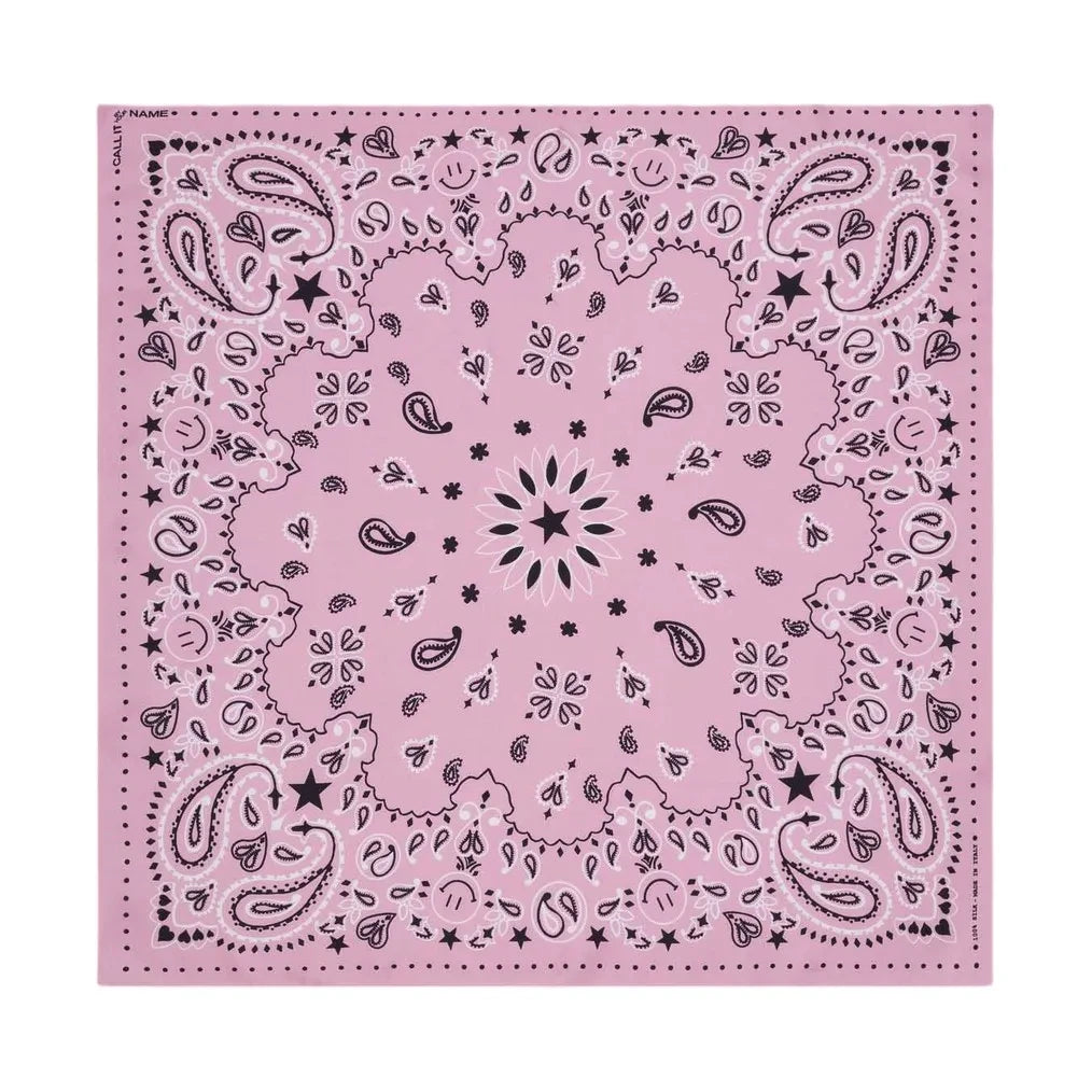Call it by your name - Bandana Small Etoile Soie | Pembe