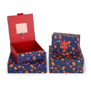 Legami - Caja de regalo de Navidad mediana - Jengibre - Caja de venta
