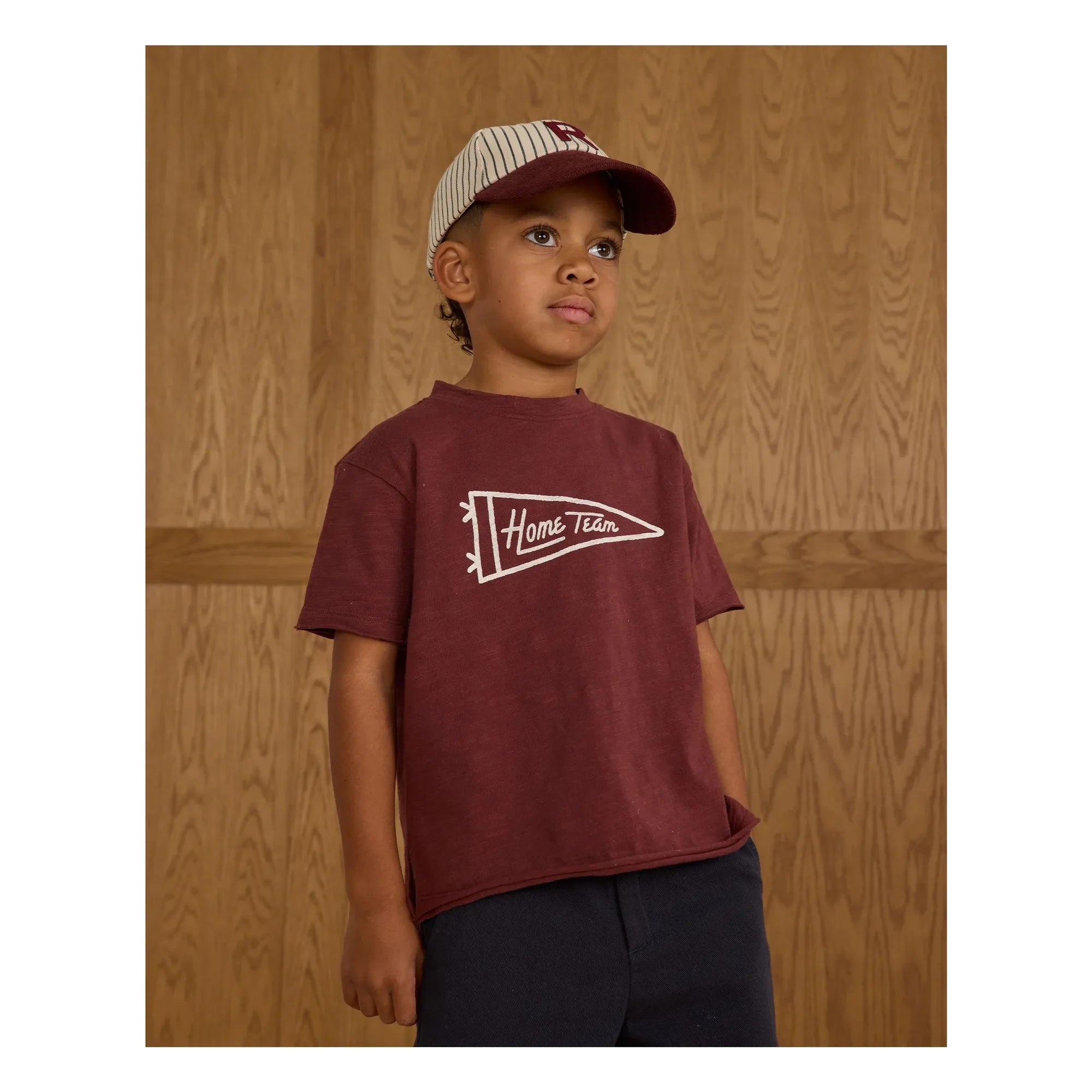 Rylee + Cru - Camiseta Home Team | Burdeos