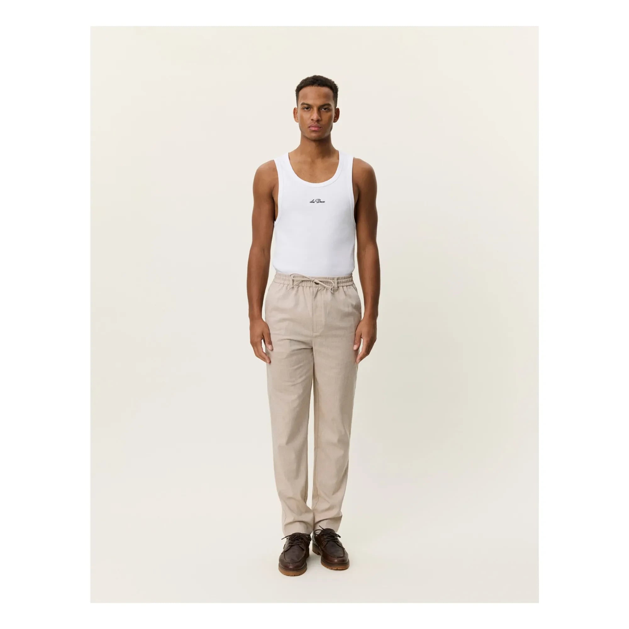 Les Deux - Pantalón Tapered Como | Beige