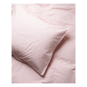 Suite 702 - Funda de almohada de algodón a rayas | Rosa