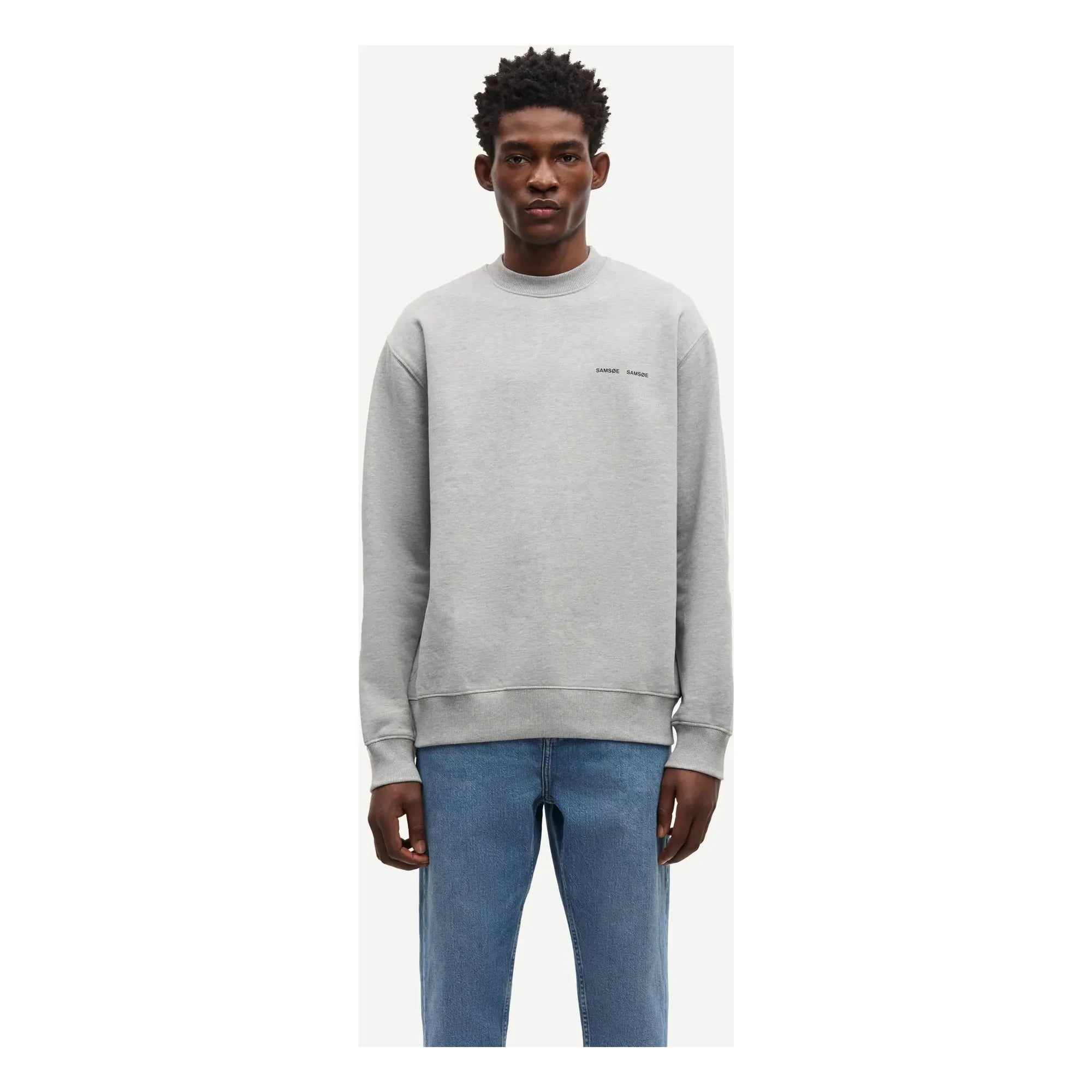 Samsoe Samsoe - Sudadera de cuello redondo Norsbro 11727 | Gris