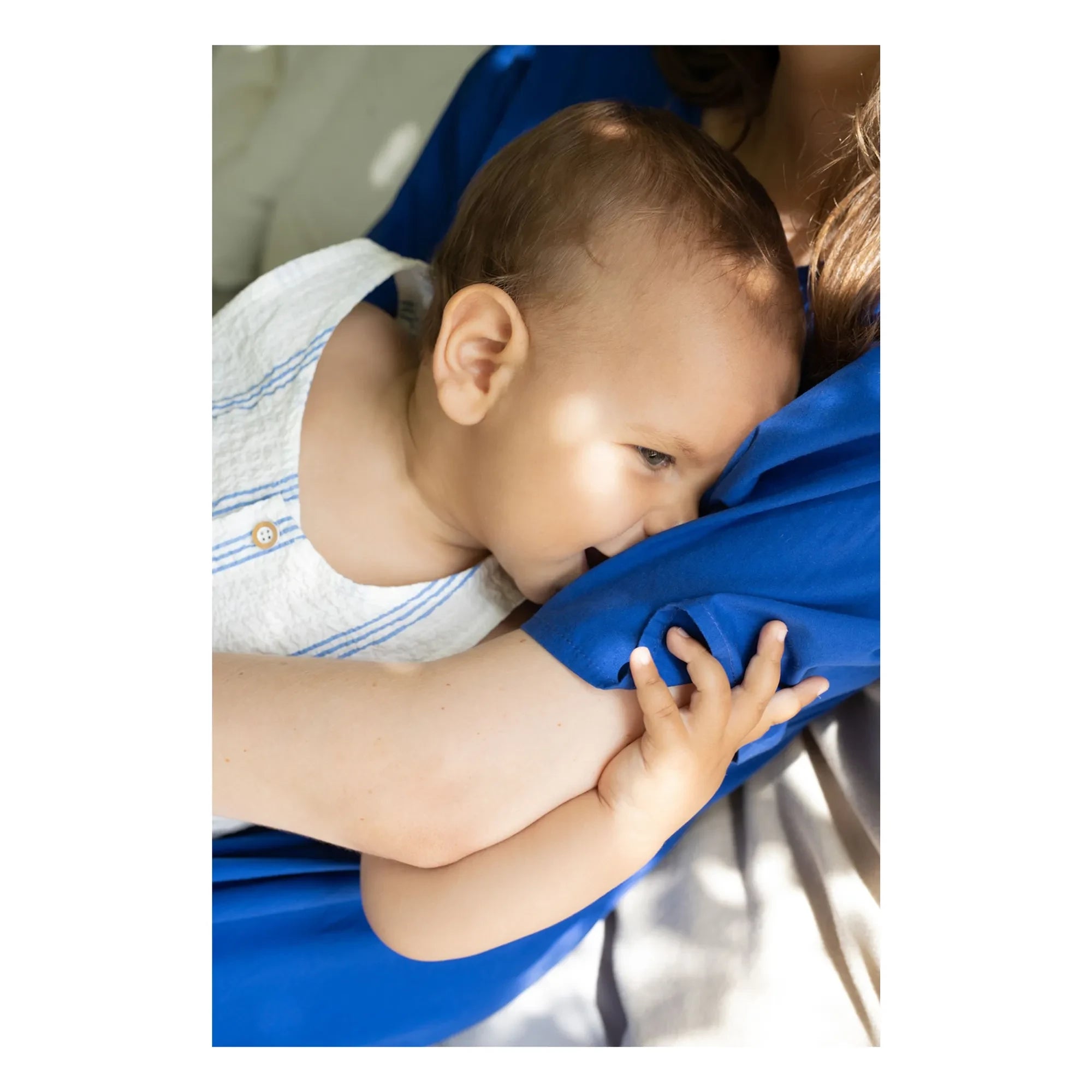 1+ in the family - Mono de rayas Montjoi | Azul claro
