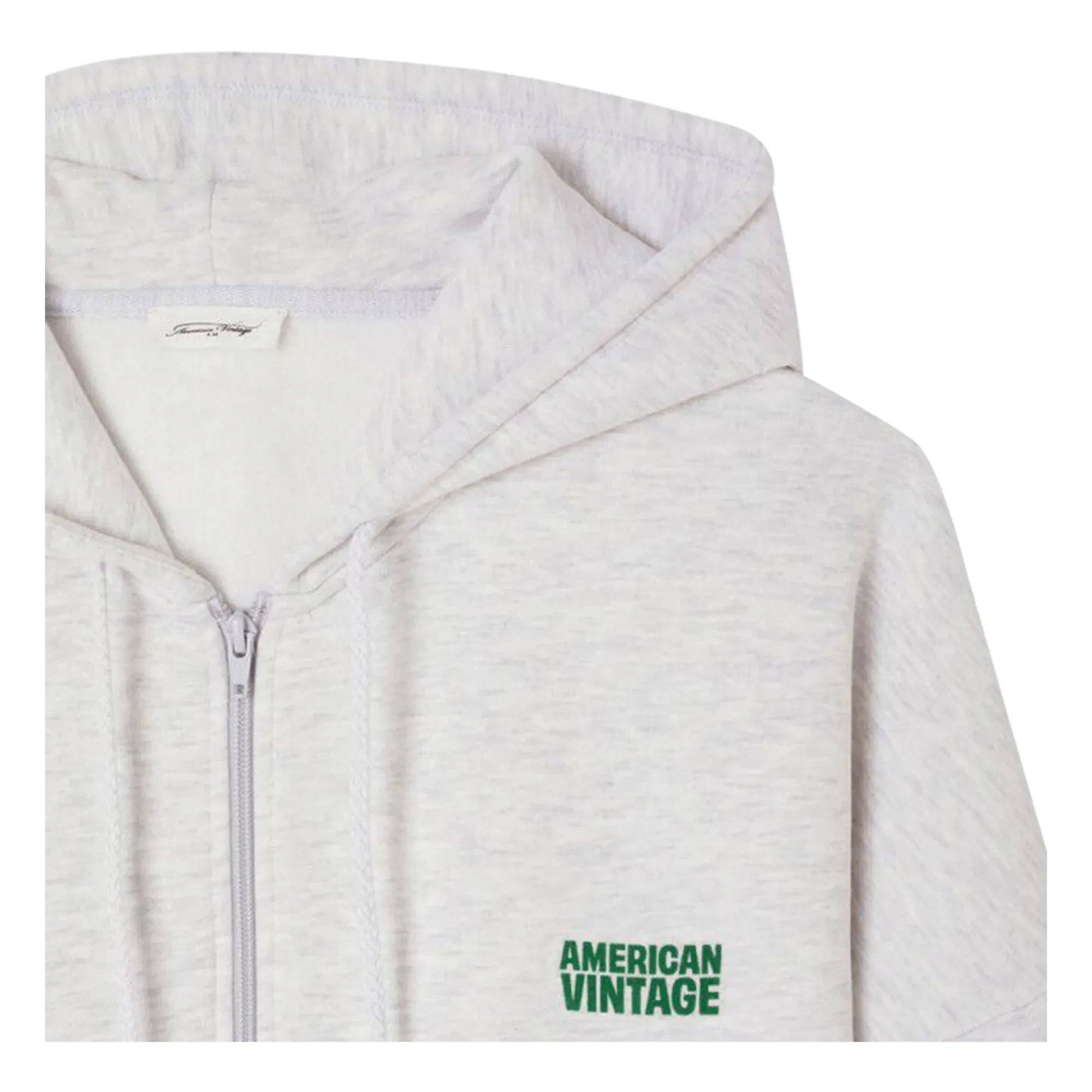 American Vintage - Sudadera con cremallera Baptown | Gris Melange