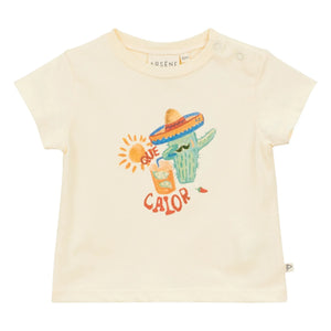 Arsène et Les Pipelettes - Camiseta de algodón orgánico Que Calor | Crudo