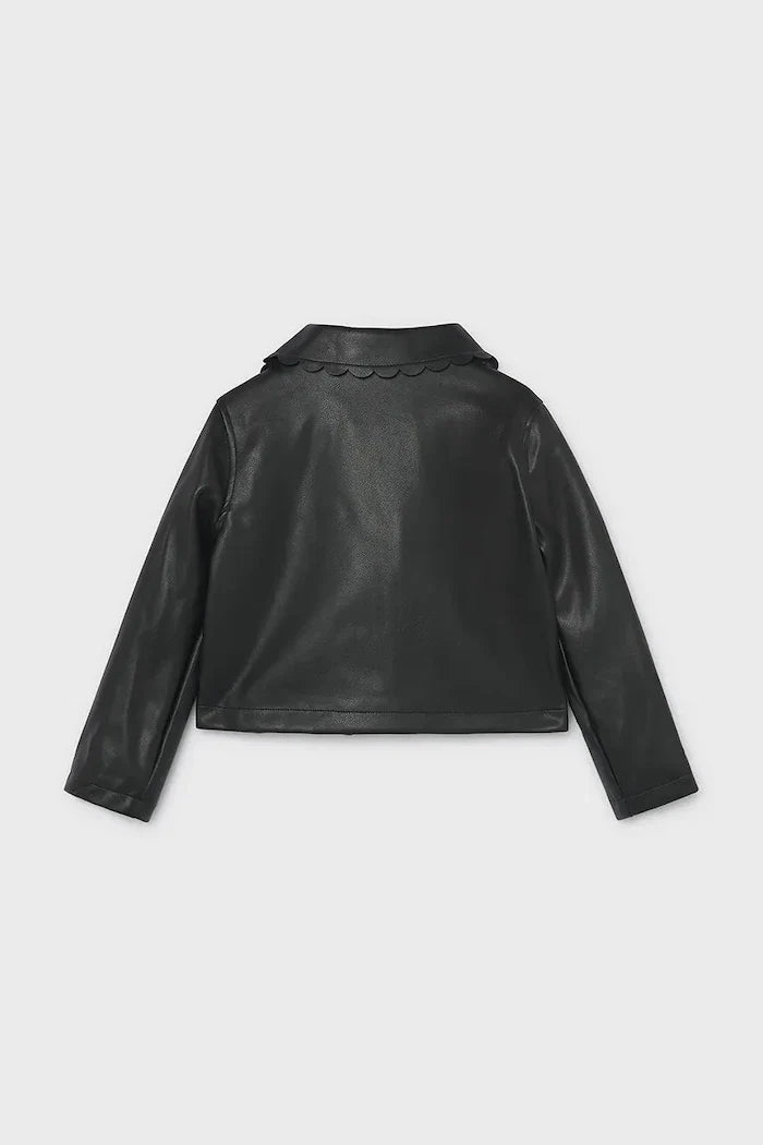Chaqueta corta de piel sintética Mayoral para niños