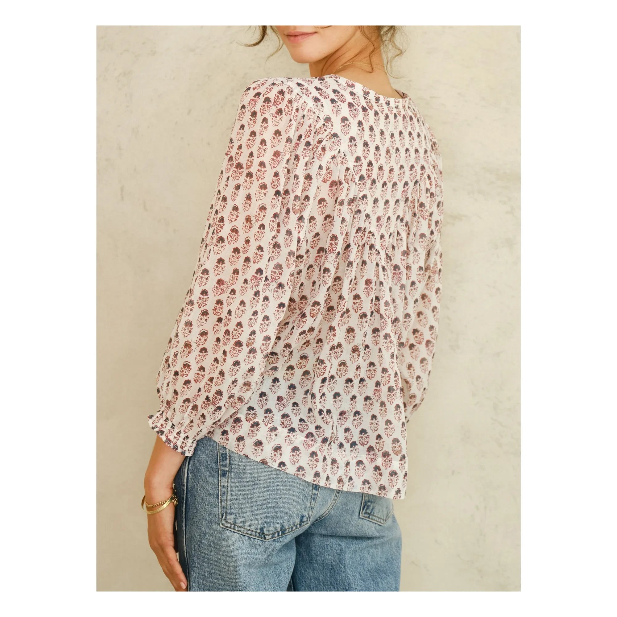 M.A.B.E. - Blusa Kiki Algodón | Rojo