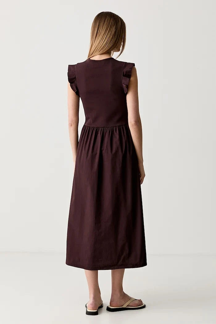 Vestido acampanado de algodón Marc O'Polo