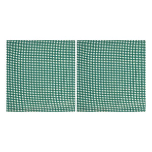 Anna + Nina - Toallas de algodón orgánico Vichy - Juego de 2 | Verde