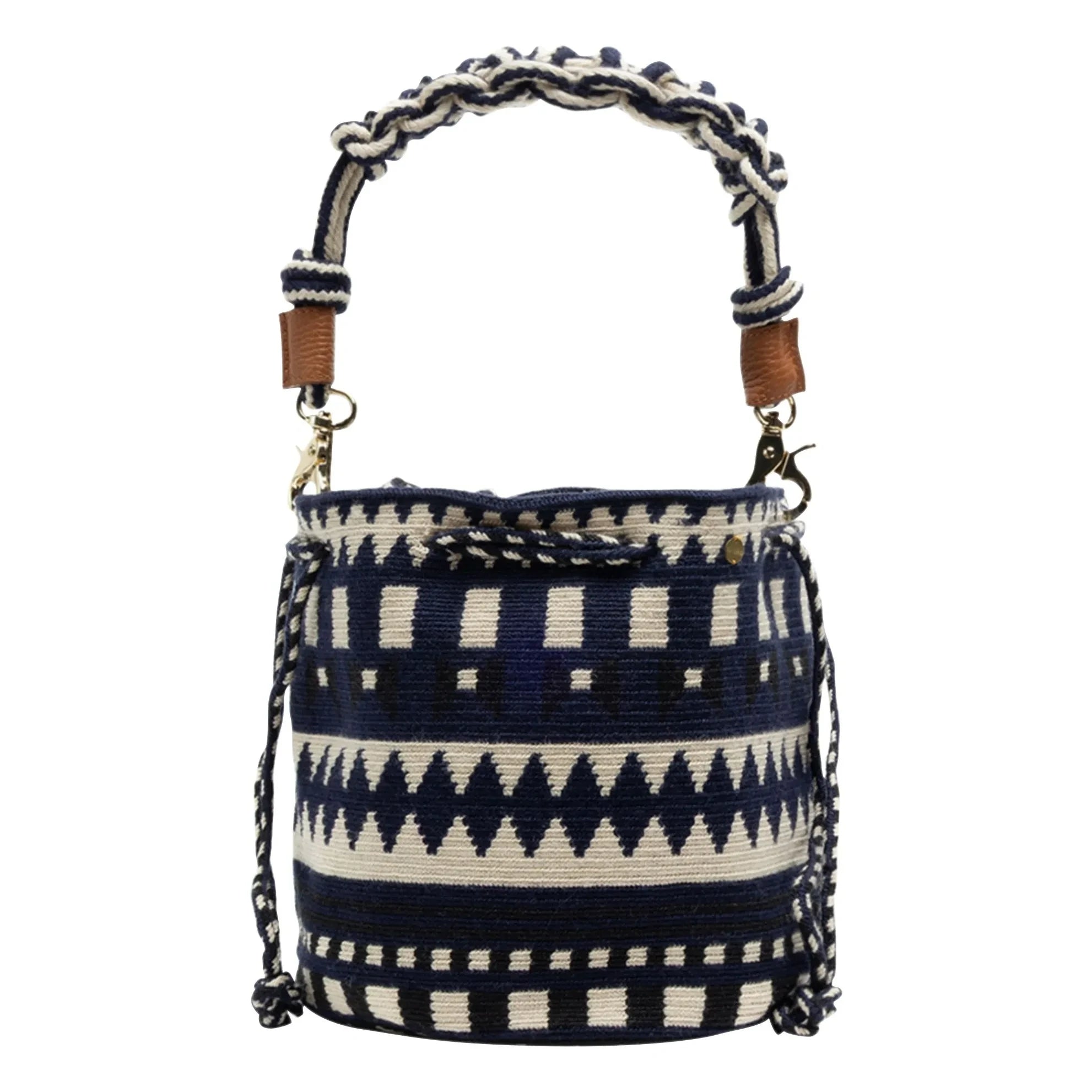 Guanábana - Bolso de macramé Mitra | Azul marino