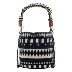 Guanábana - Bolso de macramé Mitra | Azul marino