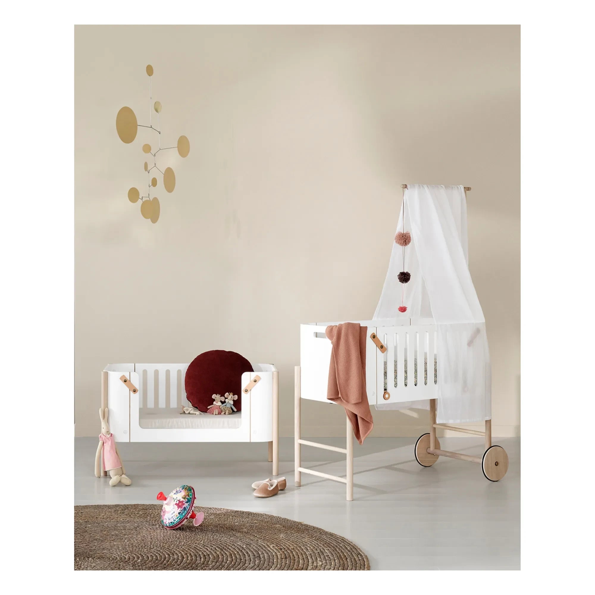 Oliver Furniture - Ahşap Cododo Karyola İçin Baldaken | Beyaz