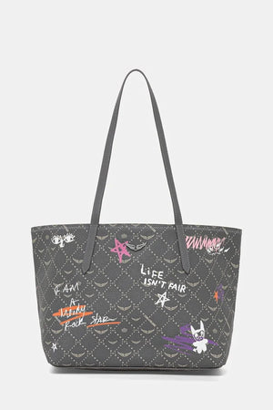Zadig&Voltaire Bolso Tote de Piel Sintética para Mujer Z SHOPPER MONOGRAM TAG