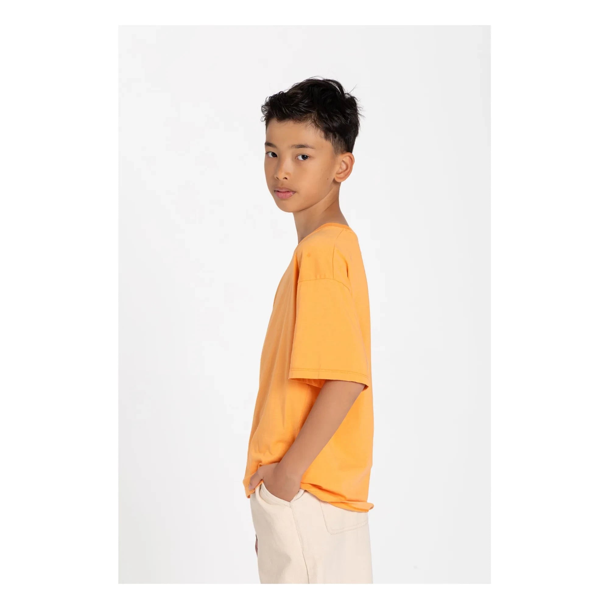 Smallable Kid - Camiseta de algodón orgánico Nils | Naranja