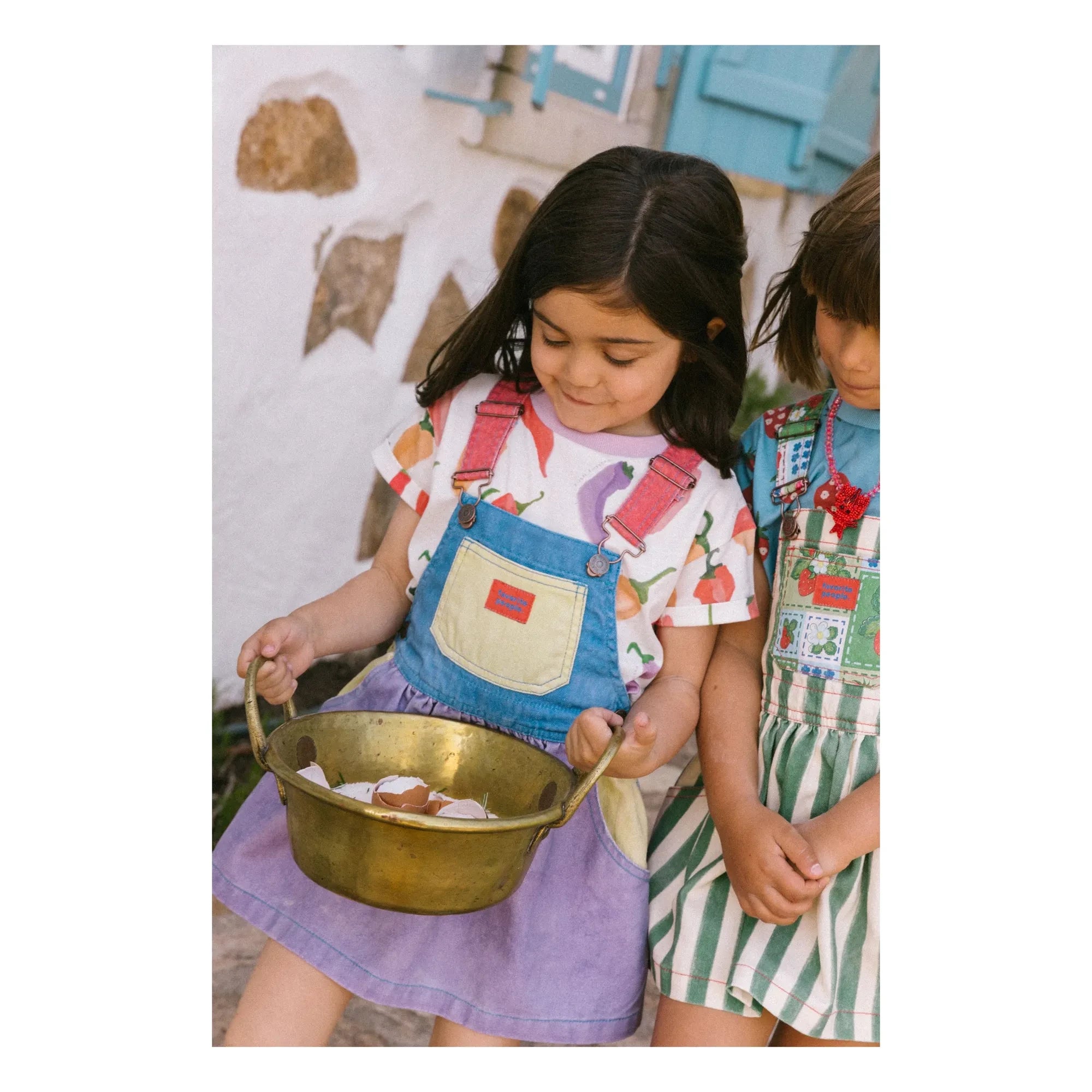 Favorite People - Vestido Peto Colorblock Mozzarella | Morado