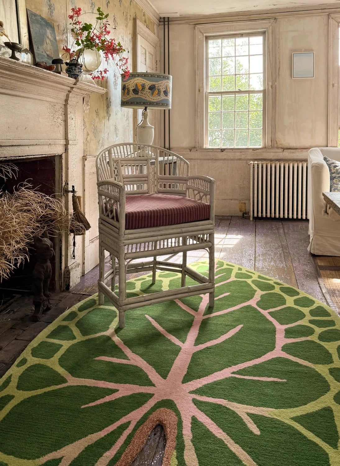 Doing Goods - African Mask Leaf Halı by Doing Goods x John Derian | Yeşil