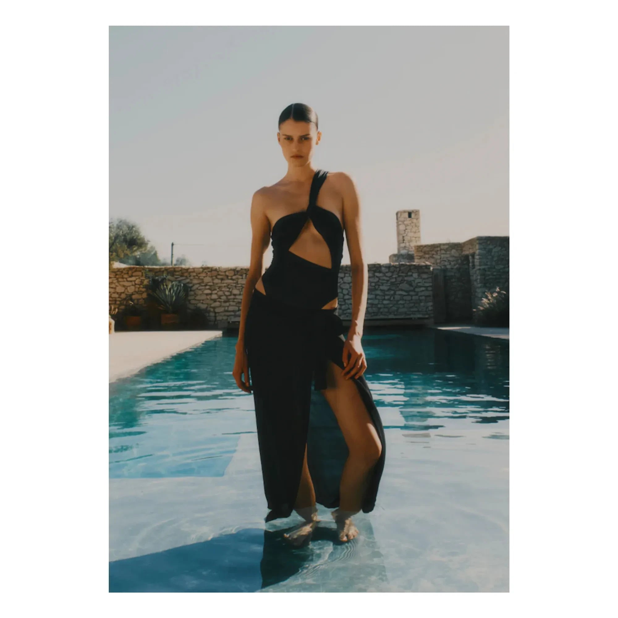 Vanessa Sposi - Falda Cruzada de Tul | Negro