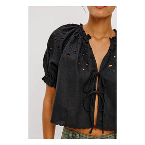 Rails - Blusa bordada Lizbeth | Negro
