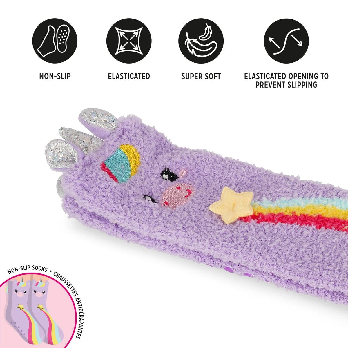 Legami - Calcetines Antideslizantes de Unicornio para Adultos - ¡Un Ajuste Perfecto!