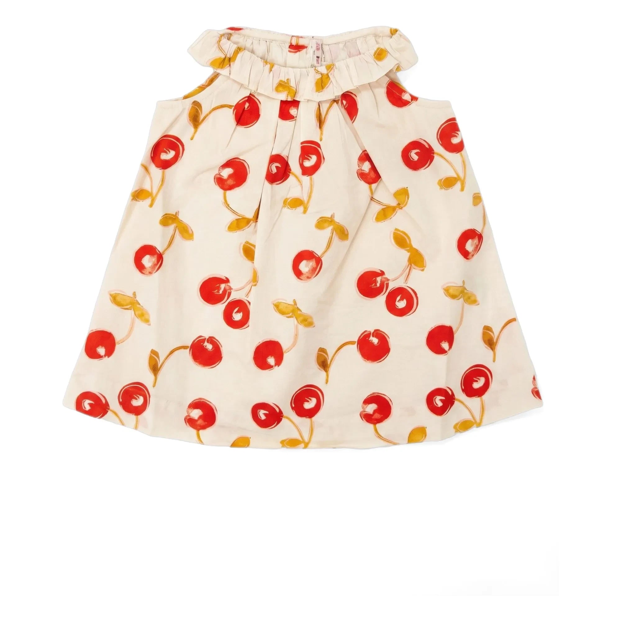 Bonpoint - Vestido de algodón orgánico Niniki Cerises | Rojo