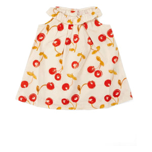 Bonpoint - Vestido de algodón orgánico Niniki Cerises | Rojo