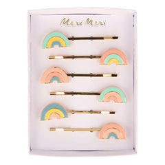 Meri Meri - Horquillas de Esmalte Arcoíris | Pastel