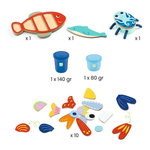 Djeco - Plastilina de modelar Mapataocean