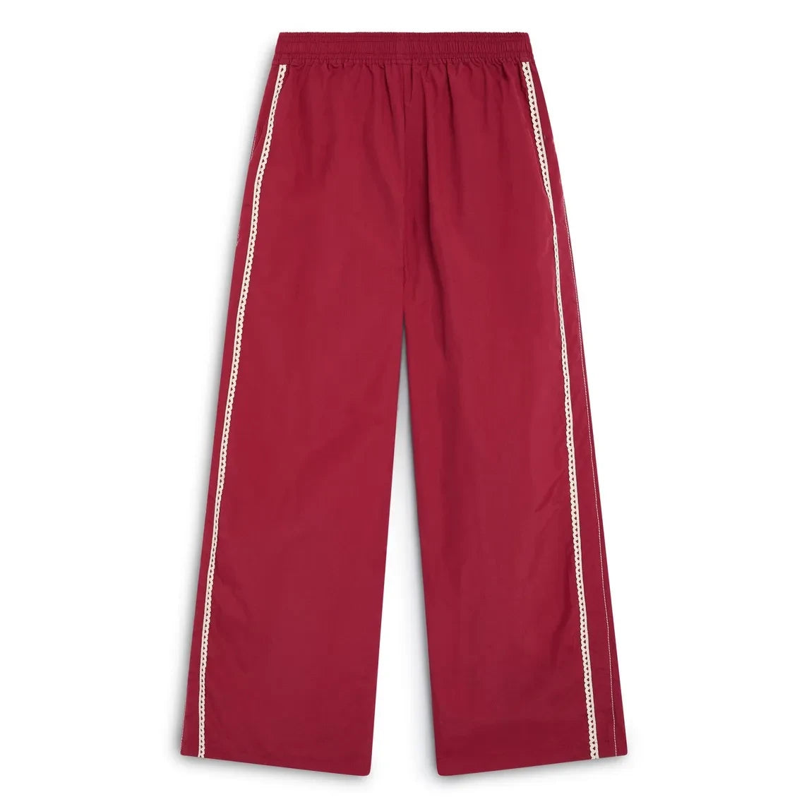 The New Society - Pantalón deportivo con logo de encaje TNS | Rojo